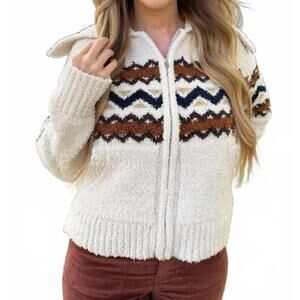 NEW THREAD & SUPPLY myra sweater jacket in heather oak